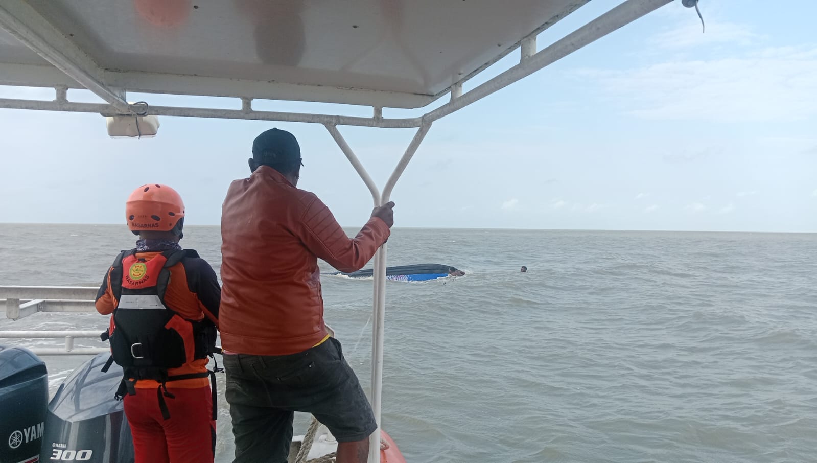 Speed Boat 150 PK Tenggelam di Perairan Manasari, SAR Gabungan Lakukan Pertolongan 