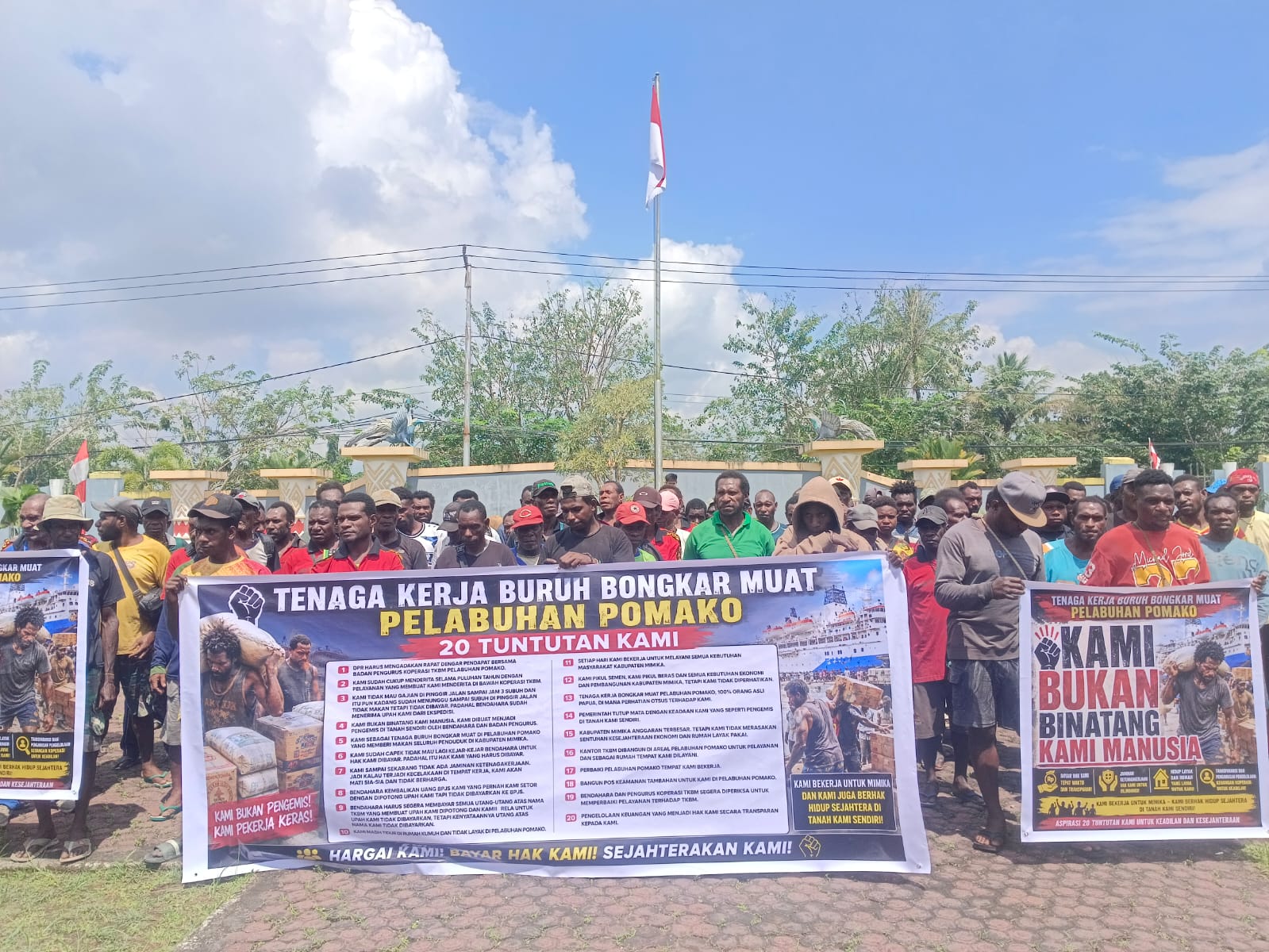 TKBM Pomako Tuntut Upah Dibayar, Minta DPRK Periksa Pengurus Koperasi