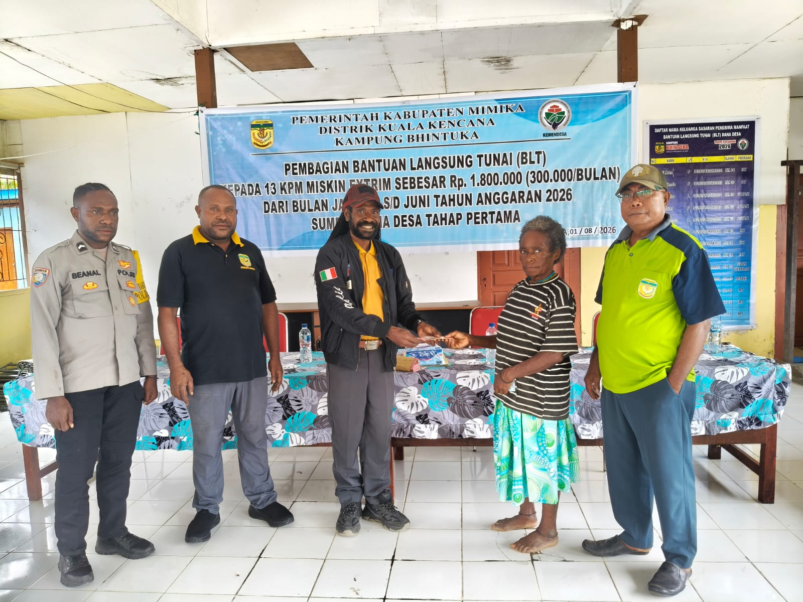‎13 KPM di Kampung Bhintuka Terima BLT Tahap I 2026