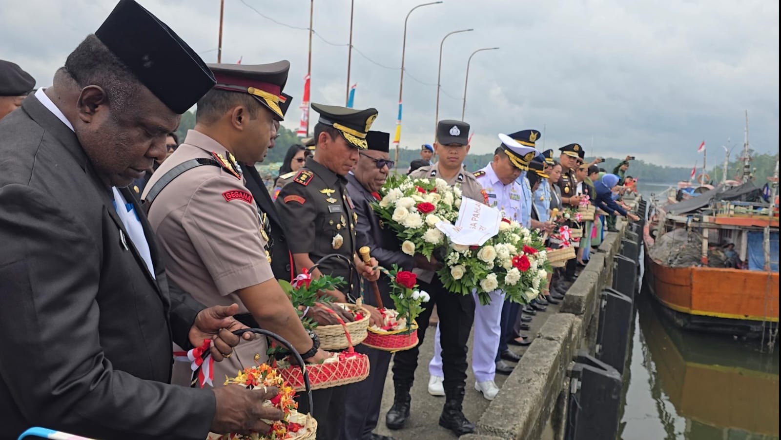 Pemkab Mimika Gelar Upacara Tabur Bunga di Poumako, Kenang Jasa Para Pahlawan