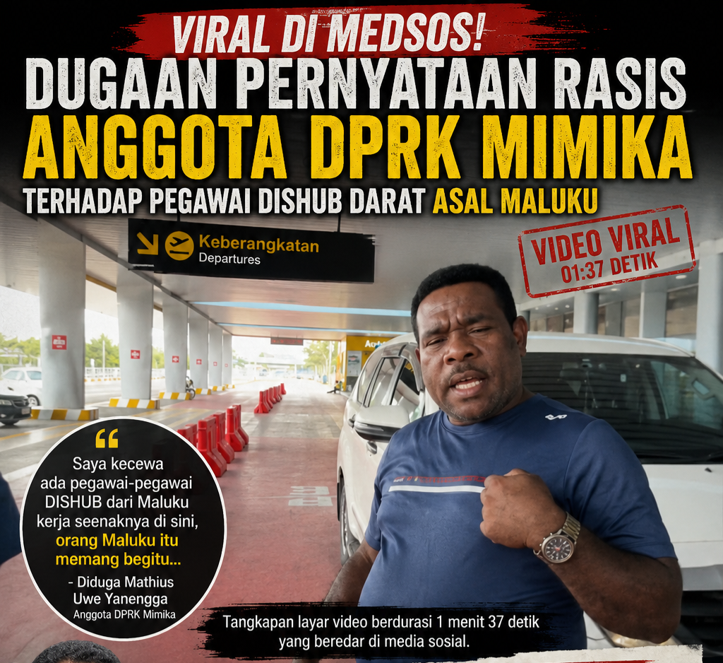 Viral Video Dugaan Pernyataan Rasis Anggota DPRK Mimika, IKEMAL Beri Tenggat 1×24 Jam untuk Minta Maaf