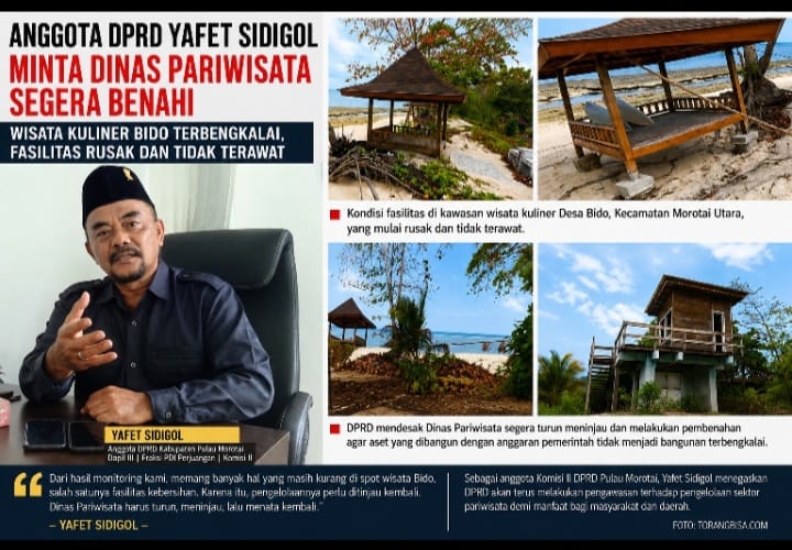 Anggota DPRD Kabupaten Pulau Morotai dari Daerah Pemilihan (Dapil) III, Yafet Sidigol (Foto: Dok/ Torangbisa.com)