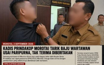 Kadis Prindakop Morotai Tarik Baju Wartawan Usai Paripurna, Tak Terima Diberitakan