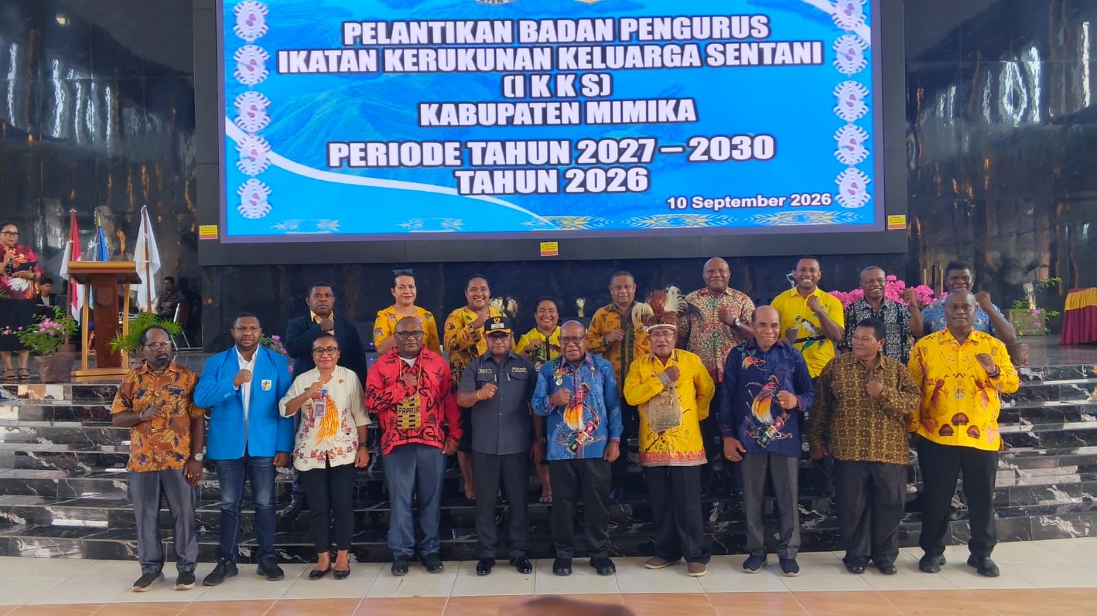 Pengurus IKKS Mimika Periode 2027-2030 Resmi Dilantik, Emanuel Kemong Dorong Organisasi Sebagai Jembatan Antara Pemerintah dan Masyarakat