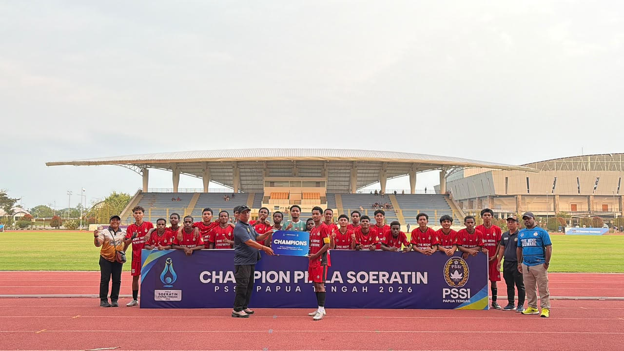 Tumbangkan SSB Wania Imipi 3-2, Mimika United Juara Soeratin U-17 Papua Tengah dan Lolos ke Putaran Nasional