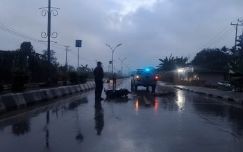 Tabrak Pembatas Jalan, Pengendara Honda Beat Meninggal Dunia