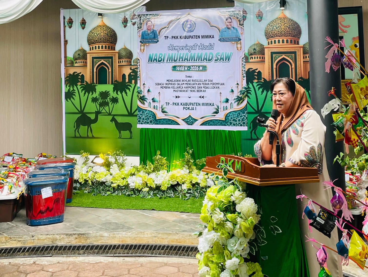Dari PAUD Kasih Amuro, Suzy Rettob Serukan Perempuan Mimika Perkuat Iman dan Keteladanan Rasulullah