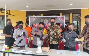 Perang Melawan Narkoba, Polres Mimika Musnahkan Barang Bukti Senilai Setengah Miliar