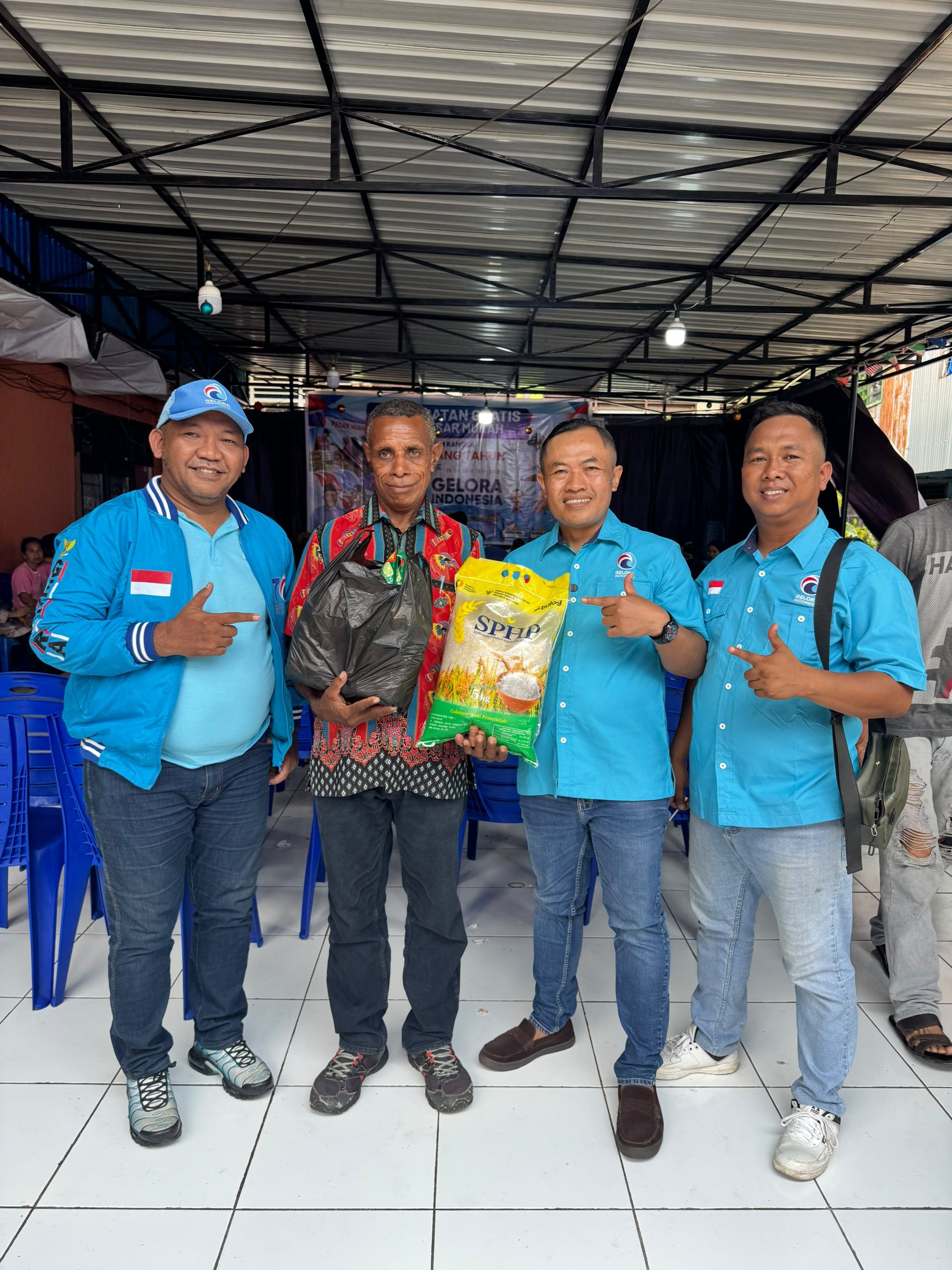 Wujud Kepedulian Nyata, Partai Gelora Indonesia Rayakan HUT ke-7 dengan Pengobatan Gratis dan Pasar Murah di Jayapura